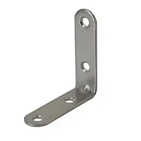 4 Equerres de chaise Acier Inox l.30 x H.25 x P.25 mm