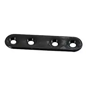 4 Pattes d'assemblage Acier Noir L.80 x H.15 x EP.2mm