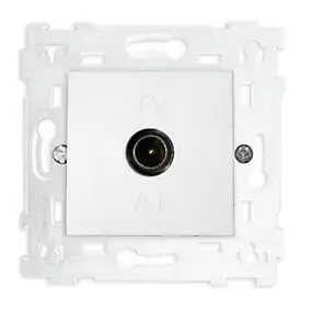 Mécanisme de prise TV Colours Kalya blanc glossy