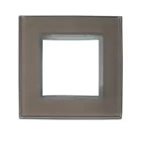 Plaque de finition Colours Kalya simple verre muscade
