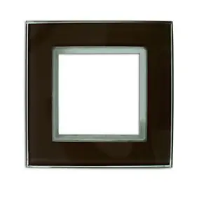 Plaque de finition Colours Kalya simple verre chocolat