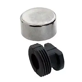 4 pattes à glace Laiton chromé ø18 mm x EP. 6 mm