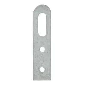 4 attaches-éléments Acier zingué l. 20 x H. 60 mm