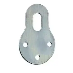 4 attaches-éléments Acier zingué l. 22 x H. 40 mm