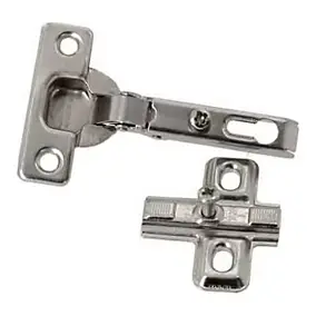 2 charnières invisibles key hole recouvrable acier nickelé Diall Ø26 mm 92°