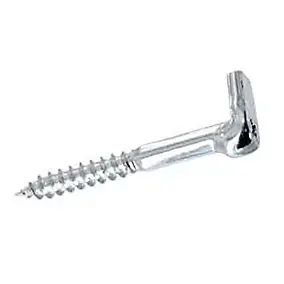 2 Pitons équerre d'accrochage Acier zingué ø5 x L.45mm