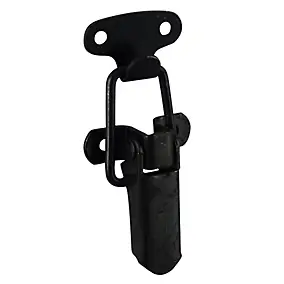 Fermoir à levier Diall acier laqué noir H. 60 x l. 33