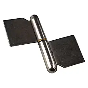 2 paumelles de grille à souder Diall 60 mm