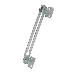 2 compas coulisseaux avec arrêt relevable L. 200 mm