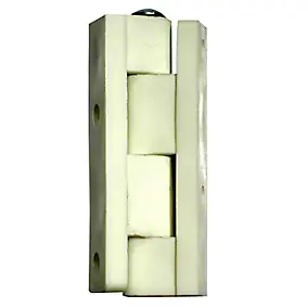 2 charnières universelles nylon blanc Diall 40 mm