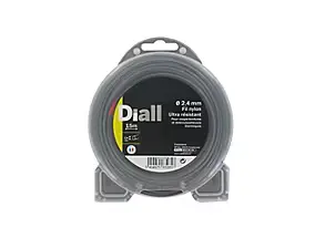 Fil de nylon titanium Diall Ø2,4mm 15m