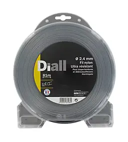Fil de nylon titanium Diall Ø2,4mm 81m