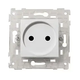 Mécanismes 2 prises Colours Kalya blanc glossy