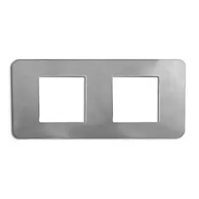 Plaque de finition double Colours Kalya zinc