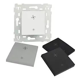 Commande pour VMC Colours noir 10A fixation vis/griffes