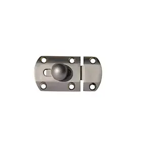 Verrou à pêne plat Diall 45 mm nickel mat