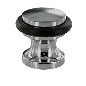Butoir de porte Diall Zamak chromé Ø 2,9 cm