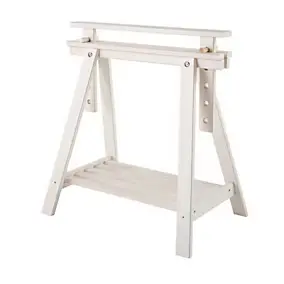 Tréteau architecte blanc l.70 x L.70 x H.98 cm, charge max. 200 kg