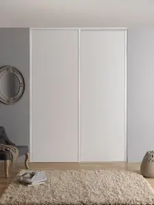 Porte de placard coulissante "Valla" H. 247,5 x L. 62,2 cm - blanche