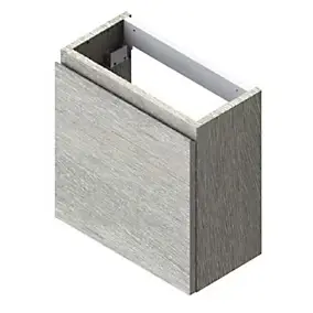 Meuble lave mains l.45 x H.44 x P.21 cm, effet chêne clair, Calao