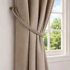 Embrasse à rideau Colours Leiko lien double beige