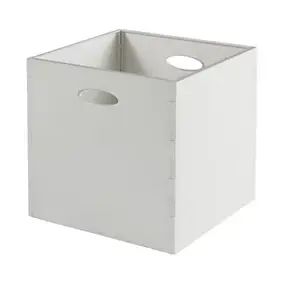Boîte de rangement carrée en plastique Mixxit coloris blanc