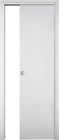 Kit de finition laqué gris anthracite recoupable pour porte à galandage