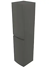 Colonne de salle de bains gris anthracite Vague 40 cm