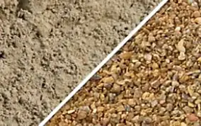 Mélange sable et gravier +/-1m3 V4 en vrac