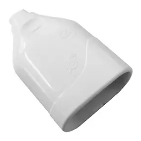 Fiche femelle 6A blanc glossy Diall 2 pôles