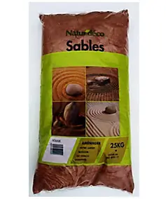 Sable rose pour aménagement intérieur ou extérieur Natur'déco 25kg