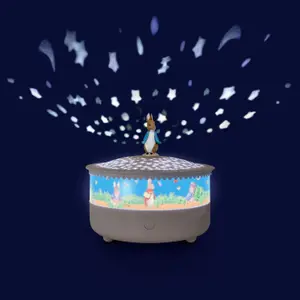 Veilleuse projecteur d'étoiles Pierre Lapin rechargeable