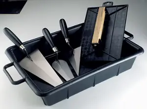 Kit de maçon (1 auge , 1 taloche, 1 truelle ronde, 1 éponge cimentier)