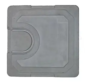 Couvercle pour boîte eaux pluviales et réseaux secs Epers 40 x 40 cm