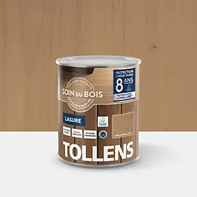 Lasure extérieure Soin du bois Tollens effet chêne naturel satin 1L