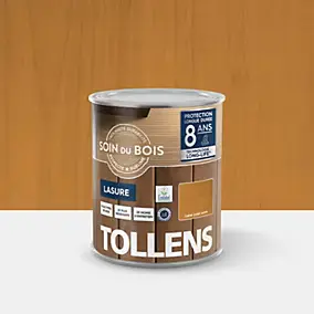 Lasure extérieure Soin du bois Tollens effet chêne doré satin 1L