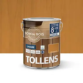 Lasure extérieure Soin du bois Tollens effet chêne doré satin 5L