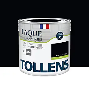 Laque boiseries et métal Tollens RAL 9005 noir satin 2L