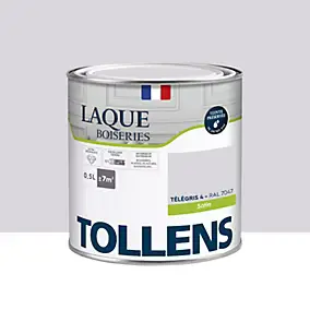 Laque boiseries et métal Tollens RAL 7047 télégris 4 satin 500ml