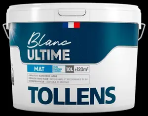 Peinture murs et plafonds blanc mat ultime 10 L