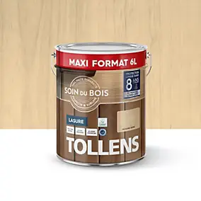 Lasure extérieure Soin du bois Tollens incolore satin 6L