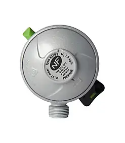 Détendeur sécurité Quick On pour bouteille propane 6 kg, ø27 mm, 1.5 kg/h - 37 mb
