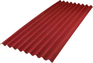 Plaque bitumineuse ondulée 9 ondes rouge 200 x 85,5 cm