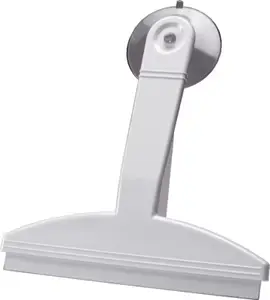 Raclette de douche en plastique blanche