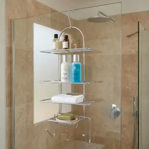 Etagère de douche CLIPPER argenté chromé