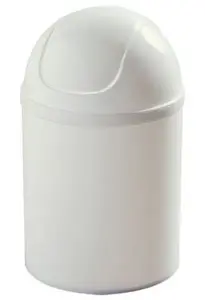 Poubelle à bascule "Sweet" blanc - 5L