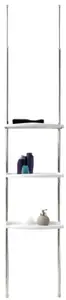 Etagère douche telescopique "Evo" blanc chromé