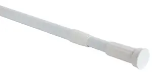 Barre de douche "Clipper" blanche 110 - 200 cm