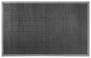 Tapis de bain gris en bambou 50x80 cm