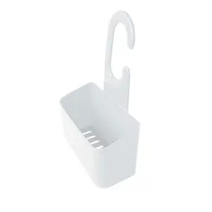 Serviteur de douche blanc - P. 11cm x H. 37 cm x l. 24,2 cm